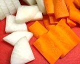だしウマ♡モツが無くても豚バラでモツ煮風作り方1写真