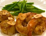 帆立&海老のバター醤油ソテー作り方3写真