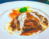 本格派！デミグラス煮込みハンバーグ作り方19写真