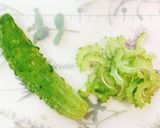 簡単！ニガウリのポン酢漬け #うちの作り方1写真