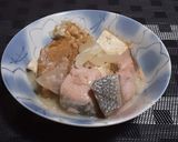 甘塩鮭と厚揚げの味噌仕立て作り方5写真