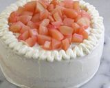 ブランデー香る*ふわっふわの白桃ケーキ作り方26写真