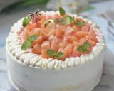 ブランデー香る*ふわっふわの白桃ケーキ作り方29写真