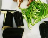簡単！時短！ナスピーマンと豚肉の味噌炒め作り方1写真