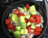 豚とアボカドのニンニクチーズ炒め作り方3写真