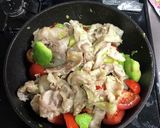 豚とアボカドのニンニクチーズ炒め作り方4写真