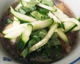 簡単ランチ♪鶏肉の冷あつうどん！作り方4写真