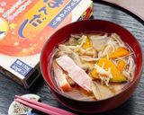 秋、南瓜＆きのこたっぷりの味噌汁作り方2写真