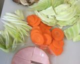 ハム焼きそば作り方1写真