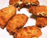 卵と枝豆のホワイトソースハムカツ作り方5写真