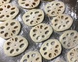 大葉香る！エビとはんぺんの蓮根挟み焼き作り方4写真