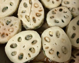 大葉香る！エビとはんぺんの蓮根挟み焼き作り方5写真