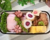 ピンク♡しば漬け入りハム巻きおにぎり♬作り方11写真