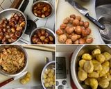 自宅で採れた栗で マロンポタージュスープ作り方1写真