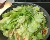 レタスと豆腐の炒め物作り方4写真