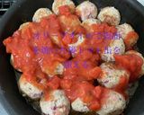 チーズたっぷりのせミートボールオーブン焼作り方2写真