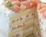 ブランデー香る*ふわっふわの白桃ケーキ作り方32写真
