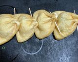 チーズとネギの油揚げ巾着作り方3写真