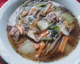 黒ごま入り、あんかけラーメン作り方1写真