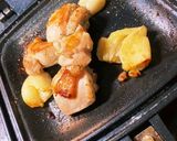 ホットサンドメーカーでガリバタチキン！作り方5写真