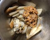 納豆とゴボウのご飯作り方1写真