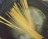 黒きくらげとベーコンのクリームパスタ作り方2写真