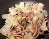 コストコの焼きイカ！キャベツのバター焼き作り方3写真