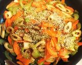 セロリとちくわのきんぴら作り方5写真