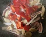 イカと夏野菜のガーリックバターソテー作り方8写真