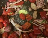 イカと夏野菜のガーリックバターソテー作り方10写真