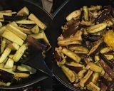 茄子とほうれん草のチーズスパイス炒め作り方2写真