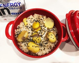 今日は軽食弁当(次男用)栗ごはん。作り方1写真