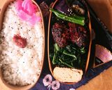お弁当★卵不要★10分で本格的ハンバーグ作り方6写真