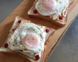 とろ〜り目玉焼きとチーズのホットサンド☆作り方3写真