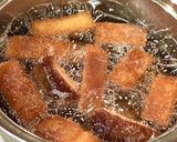 簡単材料１つ。リメイク節約おやつ☆パンの耳ラスク作り方3写真