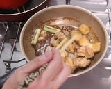 再現！月見鶏すき焼きぶっかけうどん♪作り方8写真