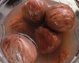 秋の味覚　渋抜きポイント✨栗の渋皮煮作り方17写真