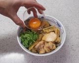 再現！月見鶏すき焼きぶっかけうどん♪作り方9写真