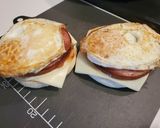 朝バーガー！　ソーセージエッグマフィン作り方7写真