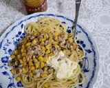 鯖とコーン　パスタ作り方3写真