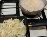 サチの部活飯！キャベ卵のっけラーメン作り方2写真