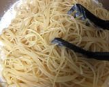 きのことハムのクリームパスタ作り方6写真