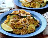 まったり美味しい*菜花とイカ肝のパスタ作り方13写真