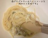 保育園給食きのこクリームパスタ作り方7写真