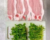 レンジで簡単◎豆苗の豚肉巻き作り方1写真