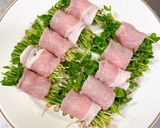 レンジで簡単◎豆苗の豚肉巻き作り方3写真