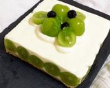 シャインマスカットのレアチーズケーキ作り方7写真