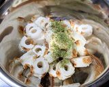 濃厚！ビタミンちくわ青のり風味マヨ胡麻焼作り方3写真