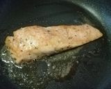 頭こんぶソースで鮭のムニエル作り方6写真