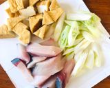 ぶりの中華風ピリ辛ケチャップ炒め作り方1写真